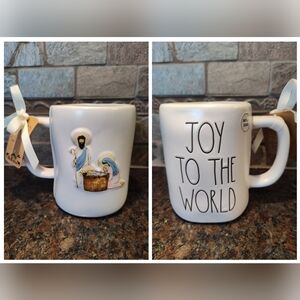 Rae Dunn Artisan Collection Double-sided Joy To The World/Nativity Mug